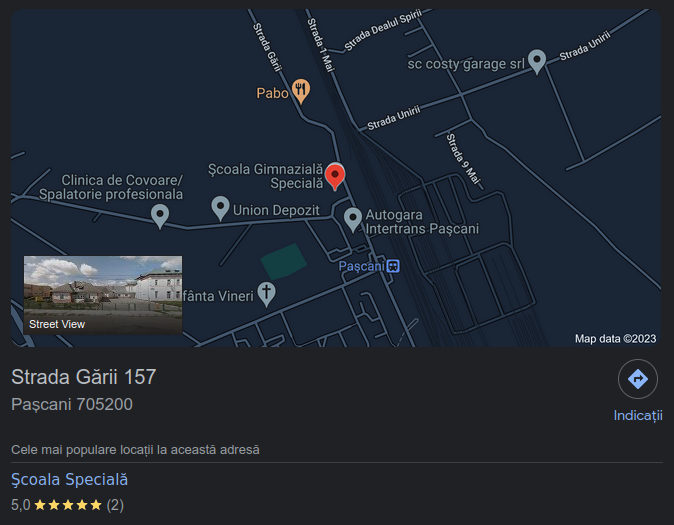 locatie scoala speciala pascani